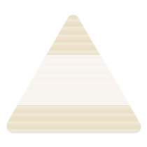 Beige Tan Colour Stripe Pattern. Triangle Stickers