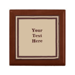 Beige with Brown Border Tile Gift Box