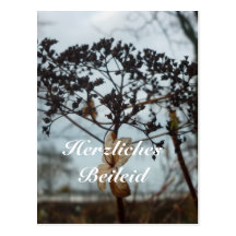 Beileidskarte (Schattenspiel) Postkarten