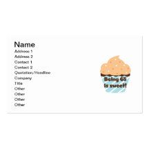 Being 65 is Sweet Birthday T-shirts and Gifts Business Cards