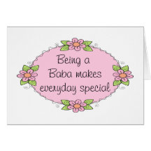 Being a Baba makes everyday Speciall Card
