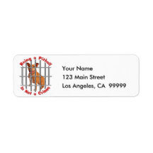 Being a Pitbull is not a Crime Custom Return Address Labels