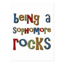Being A Sophomore Rocks Post Card