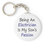 Being An Electrician Is My Son's Passion Key Chain