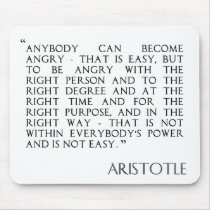 Being Angry Aristotle mousepad
