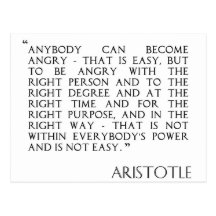 Being Angry postcard