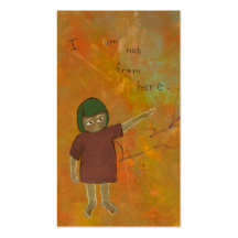 Being different special unique foreign visitor art business cards