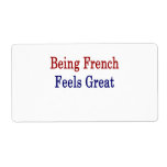 Being French Feels Great Personalized Shipping Labels