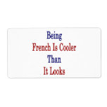 Being French Is Cooler Than It Looks Shipping Labels