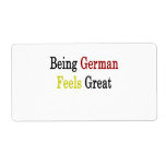 Being German Feels Great Shipping Labels
