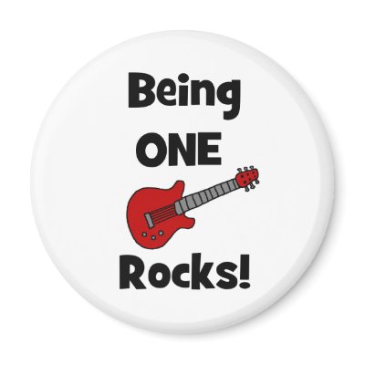 Being One (1) Rocks! Refrigerator Magnets by kustomkids