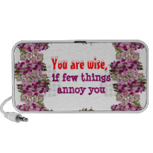 Being Wise -  Words of wisdom Laptop Speaker