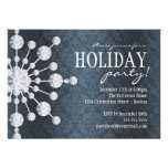 Bejeweled Snowflake Holiday Party Invitation