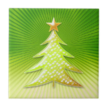 Bel arbre de Noël - tuile Carreau
