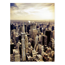 Bel horizon de gratte-ciel de New York City Cartes Postales