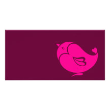 Bel oiseau cartes avec photo