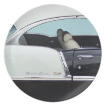 belair design black light blue and white chrome plates