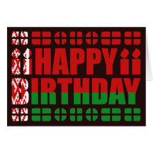 Belarus Flag Birthday Card
