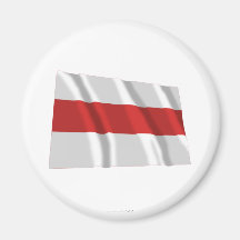 Belarus Traditional Waving Flag Magnets