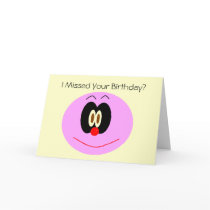 Belated Birthday Card