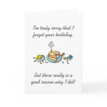 Belated Birthday Greeting Card