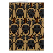 Belge Malinois Carte De Vœux