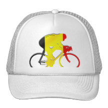 Belgian Cyclists from Belgium Bicyle Gear Hats