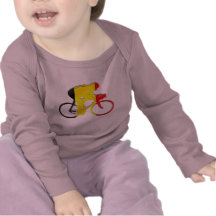 Belgian Cyclists from Belgium Bicyle Gear Tees