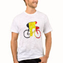 Belgian Cyclists from Belgium Bicyle Gear t-shirts
