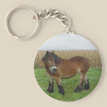 Belgian Draught   Horse-looking back keychains