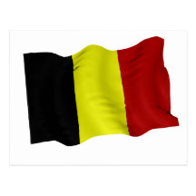 Belgian flag postcards