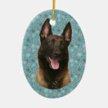 belgian malinois christmas tree ornaments