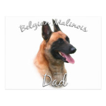 Belgian Malinois Dad 2 Post Cards