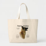 Belgian Malinois History Design Tote Bags