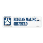 Belgian Malinois Shepherd Blue Bumper Sticker