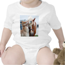belgian Mare and Filly Baby Bodysuit