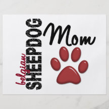 Belgian Sheepdog Mom 2 Personalized Flyer