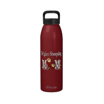 Belgian Sheepdog Mom Gifts water bottles