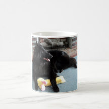 Belgian Shepherd by the Fireplace Coffee Mug