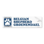 Belgian Shepherd Groenendael Blue Bumper Sticker