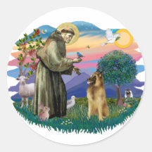 Belgian Tervuren Round Sticker