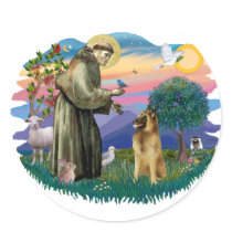 Belgian Tervuren Round Sticker