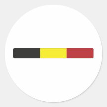 Belgique/Belgique Autocollants Ronds