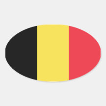 Belgium/Belgian Flag Sticker