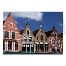 Belgium, Brugge (aka Brug or Bruge). UNESCO 2 Greeting Cards