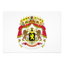 Belgium Coat of Arms Invite