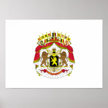 Belgium Coat of Arms Poster