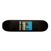 belgium europe art deco retro travel vintage skate board