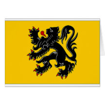 Belgium Flemish Region Flag Greeting Cards