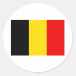 Belgium Round Sticker